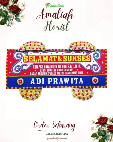 Papan Bunga Ucapan Selamat Sidotentrem